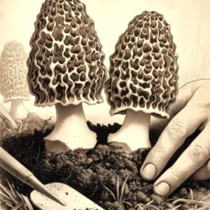 illustration cultiver des morilles dans son jardin