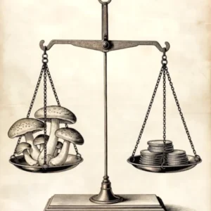 illustration gagner de l'argent en cultivant des champignons