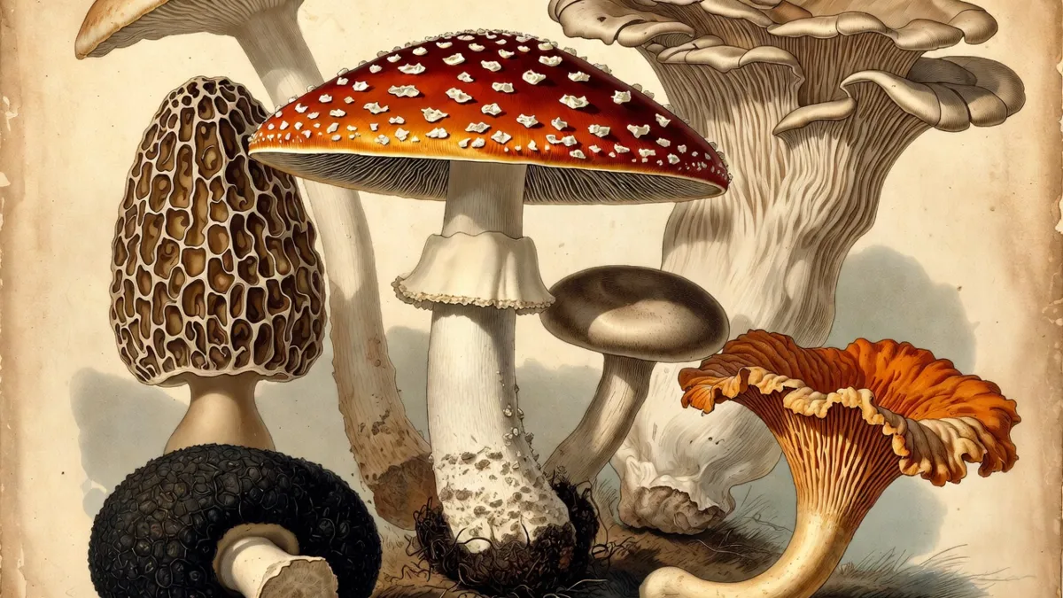 Diversité des champignons et familles fongiques dans la nature