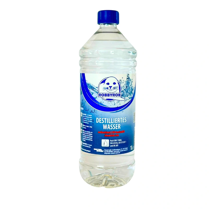 bouteille d'eau distillée de 1 litre
