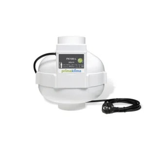 Extracteur de gaine Prima Klima PK100-L bride 100 mm avec câble d'alimentation